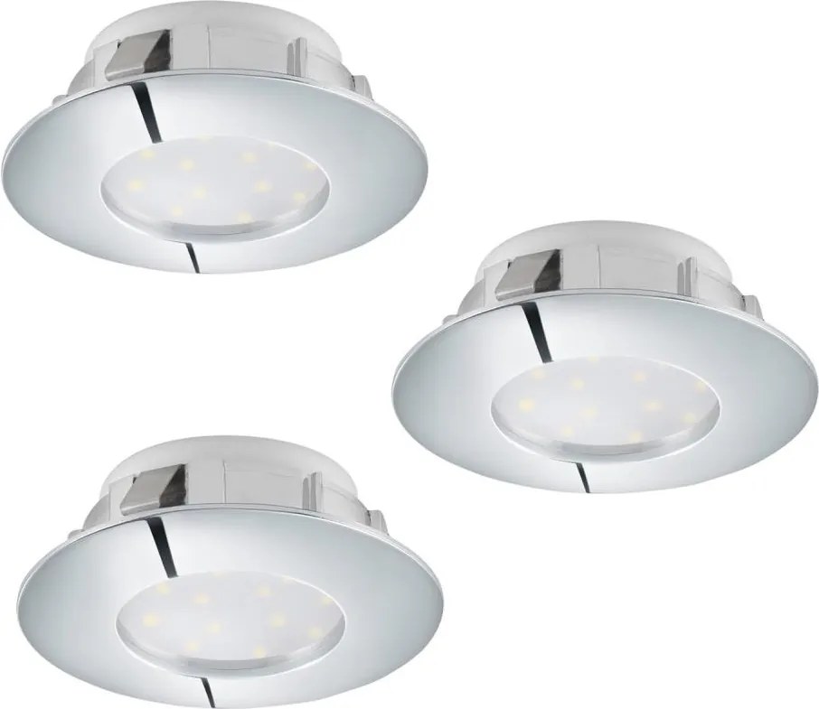 Eglo 95808 - ZESTAW 3x oprawa wpuszczana sufitowa LED PINEDA LED/6W/230V