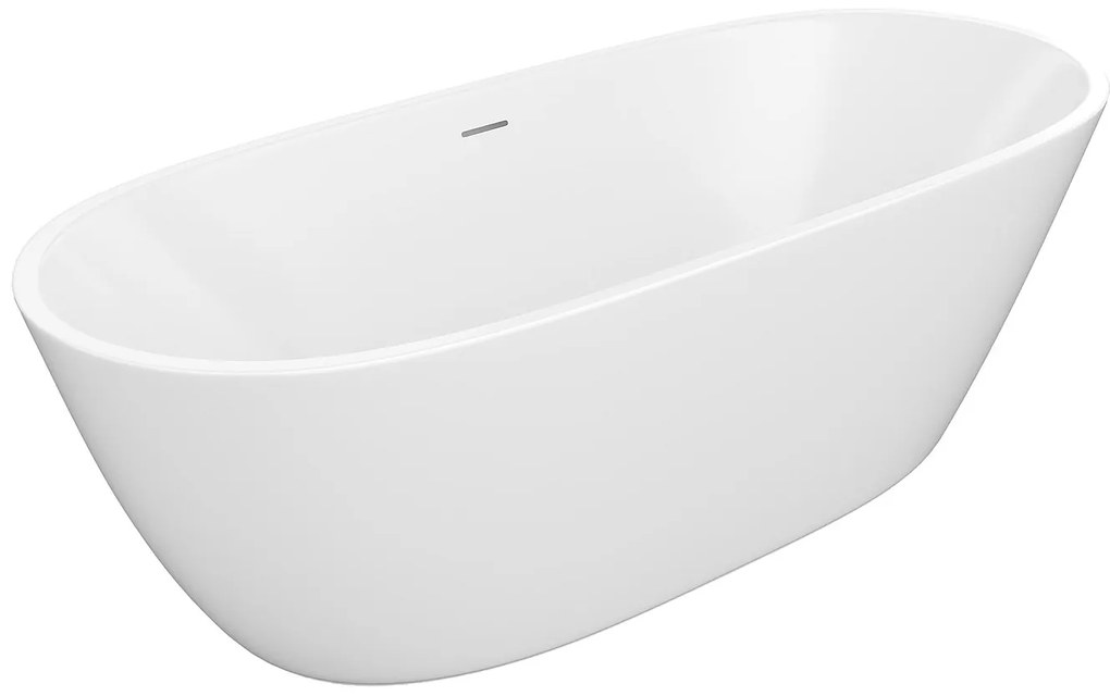 Wanna wolnostojąca biała - 217 l - Akryl - 180 x 75 x 57 cm - SAROFA