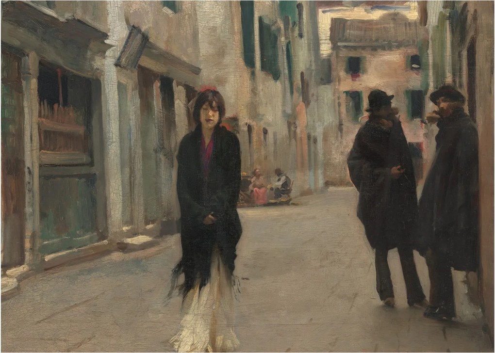 Obraz - John Singer Sargent, Street in Venice, reprodukcje (70x50 cm)