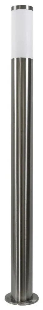 LED ściemnialna lampa zewnętrzna LIVIA 1xE27/6W/230V 100 cm IP44 srebrna