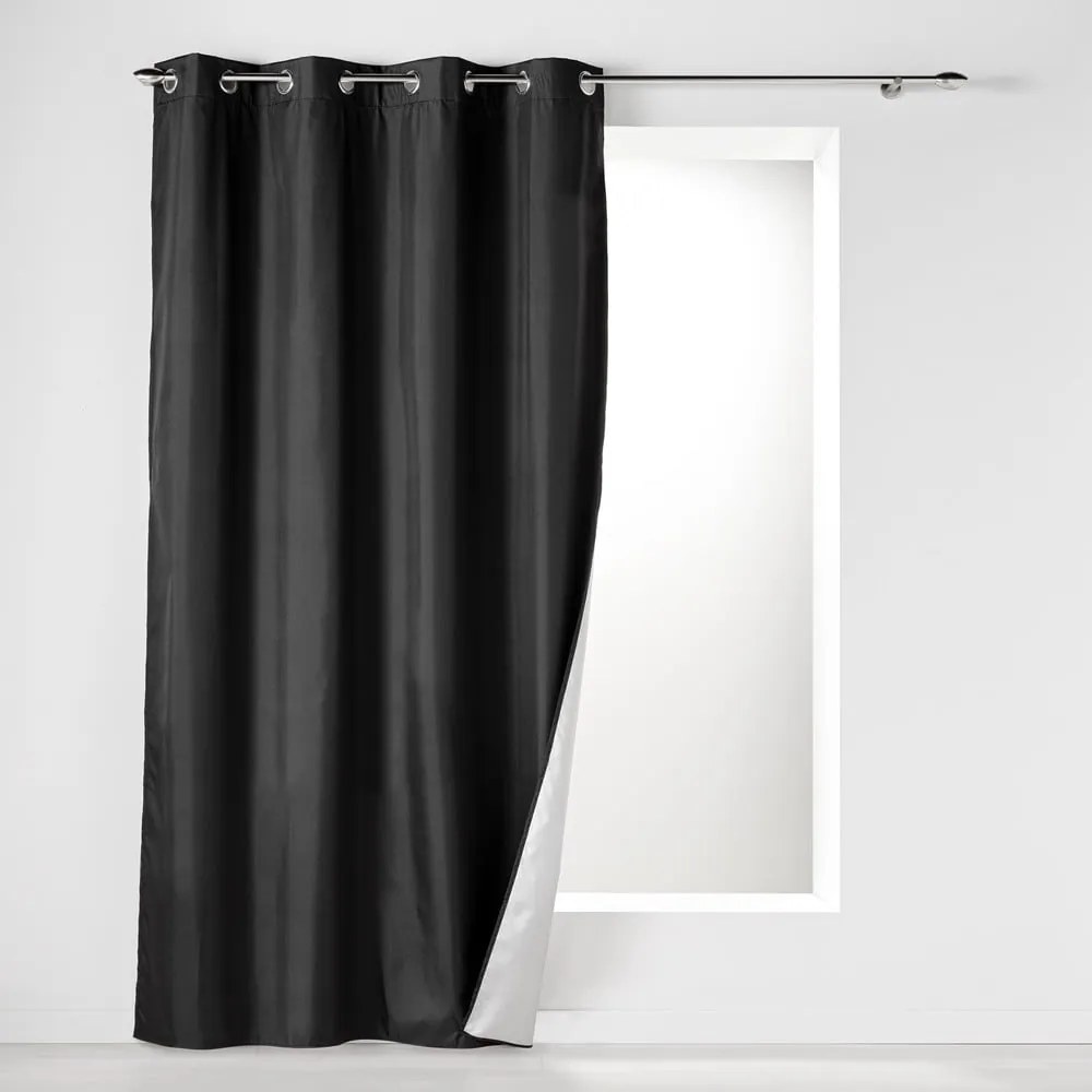 Czarna zasłona termiczna 140x260 cm Icemount – douceur d'intérieur