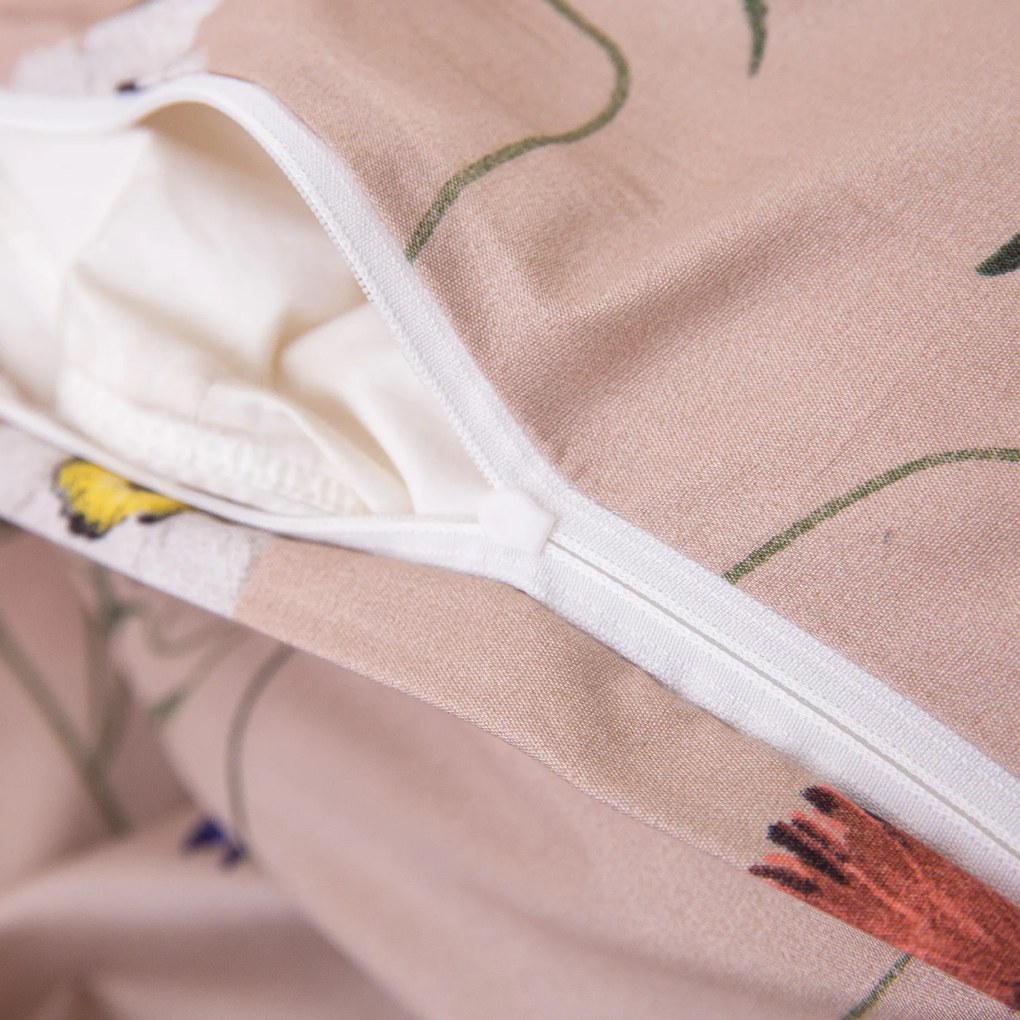 PrzytulneMieszkanie.pl PrzytulneMieszkanie.pl Pościel z mikrofibry HERBAR beżowa Rozmiar pościeli: 2 szt 70 x 90 cm | 200 x 220 cm