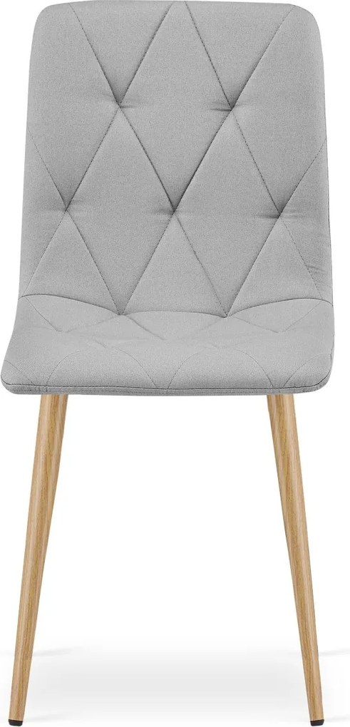 Jasnoszare krzesło do jadalni LIBRA