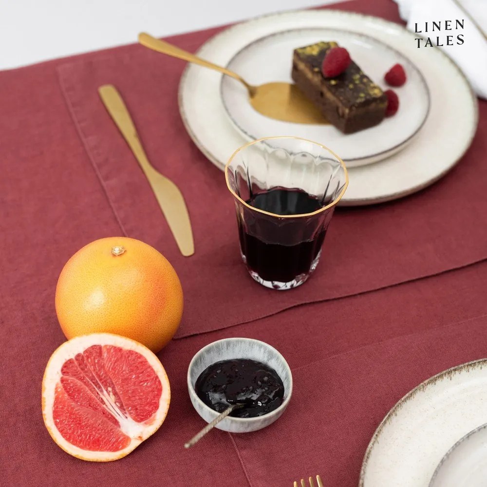 Lniany obrus 140x200 cm Marsala – Linen Tales