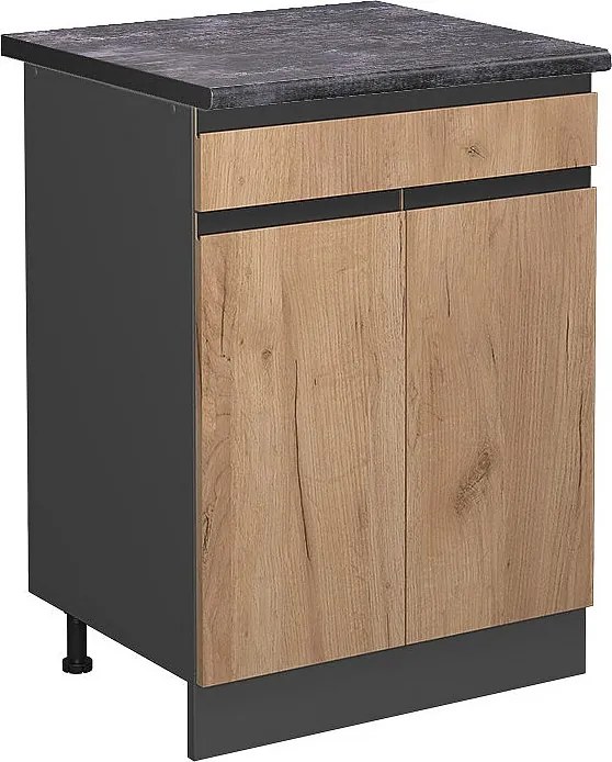 Szafka dolna do kuchni złoty dąb energetyczny 60x60x81.6 r-line