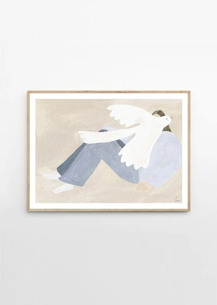 Plakat 70x50 cm Bright Bird – Clara Schicketanz – The Poster Club