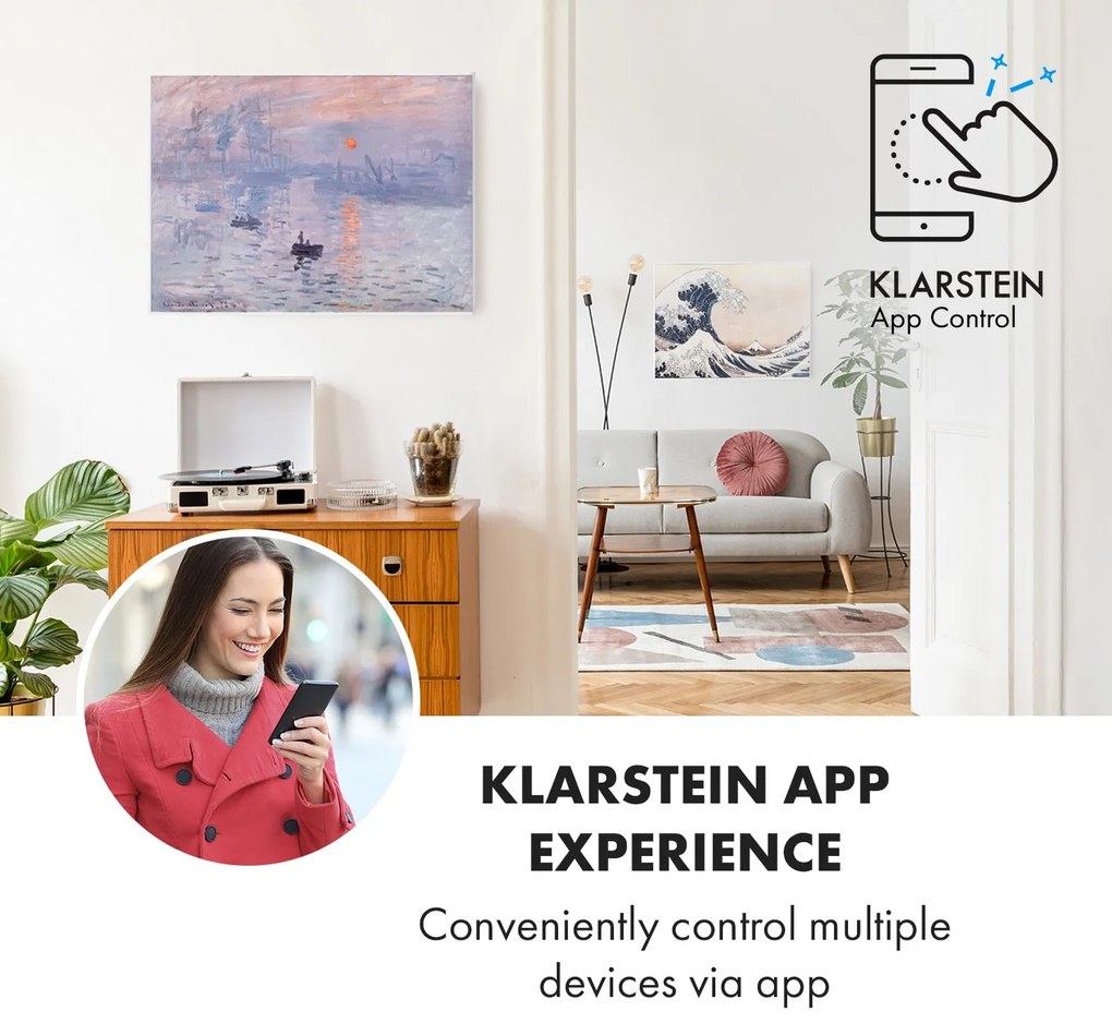 Klarstein Wonderwall Art Smart 500W 60x80cm Obraz na podczerwień Wschód słońca