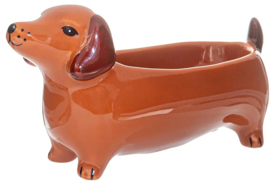 Porcelanowa miska dekoracyjna 5x14 cm Sausage Dog – Sass &amp; Belle