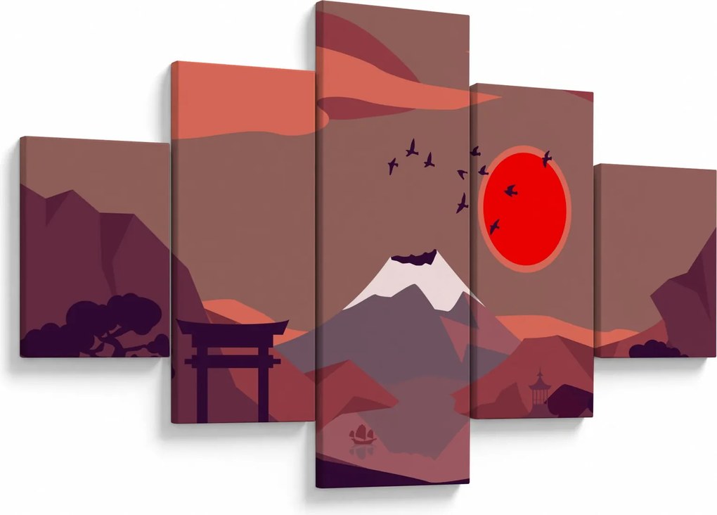 Obraz - Góry Fuji (125x70 cm)