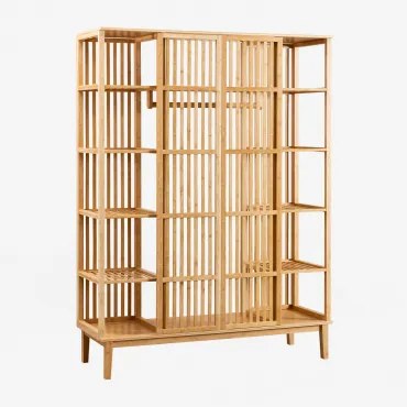 Otwarta Szafa Z Bambusa Albin Bambus - Sklum