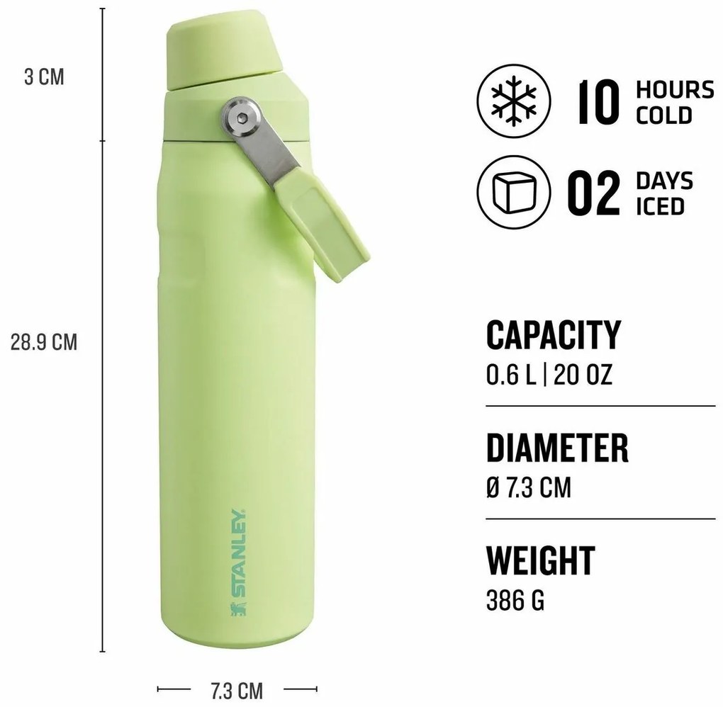Butelka na wodę Stanley Aerolight IceFlow FastFlow 600 ml Citron