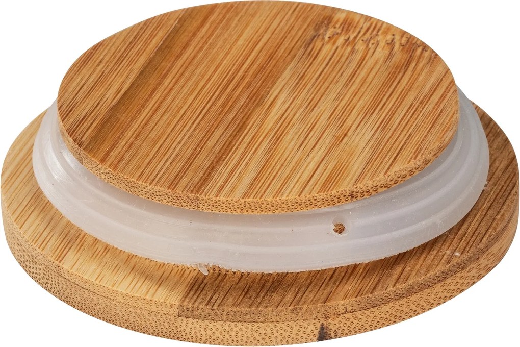 Pojemniki kuchenne ceramiczne DIAMOND, bambusowa pokrywa, 3 x 0,6 l, WENKO