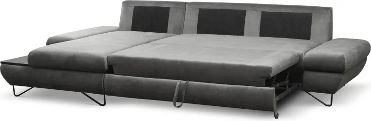 Narożnik LOFT z funkcją spania Regulowane zagłówki i podłokietniki Lewa strona Kronos 22