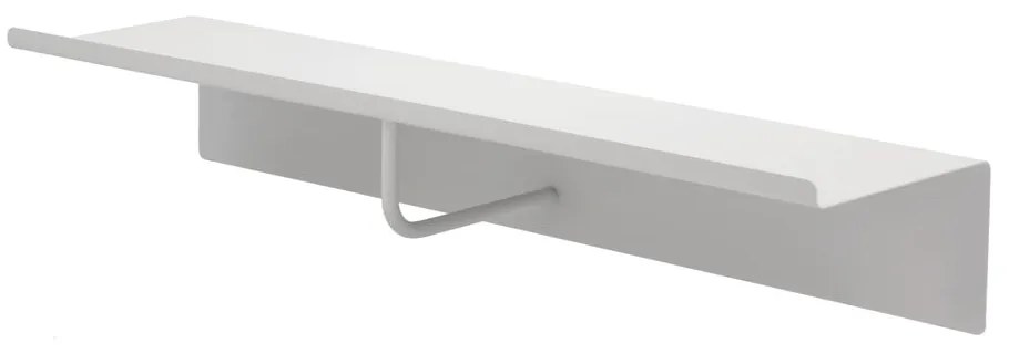 Jasnoszary stalowy wieszak ścienny z półką 21,5 cm A-Coat – Zone