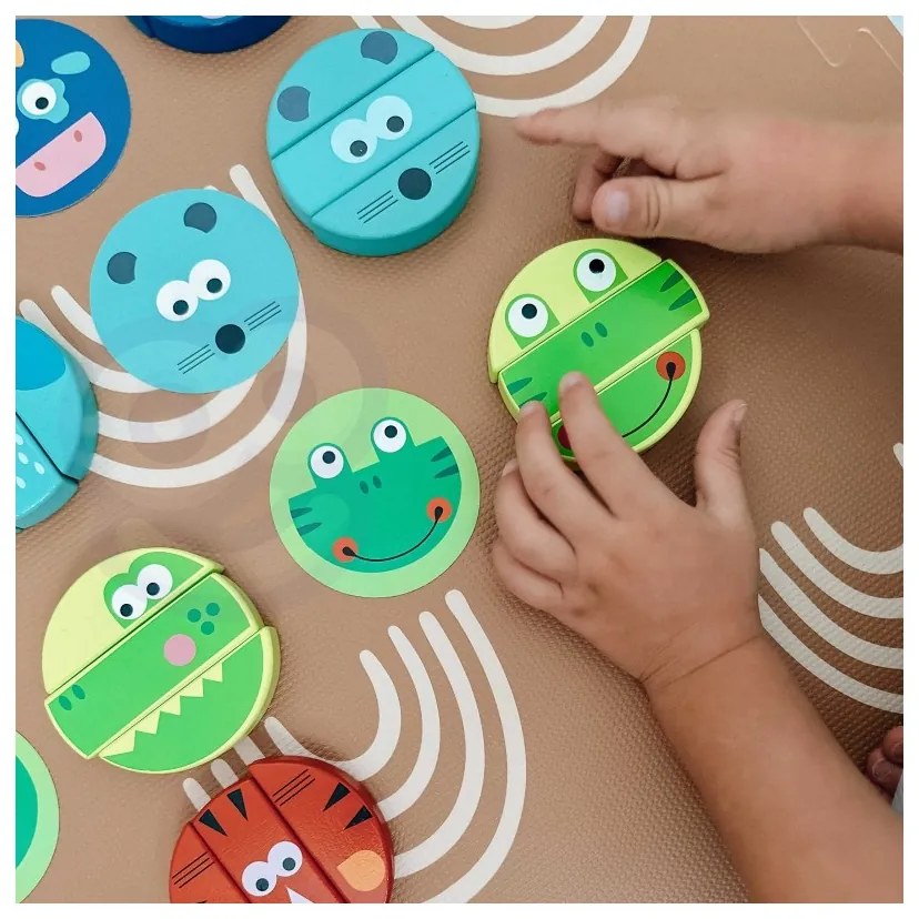 Tooky toy gra zręcznościowa klocki zwierzęta certyfikat fsc