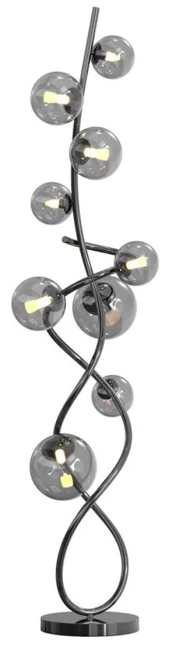 Wofi 3014-905 - LED Lampa podłogowa NANCY 9xG9/3,5W/230V czarna chrom