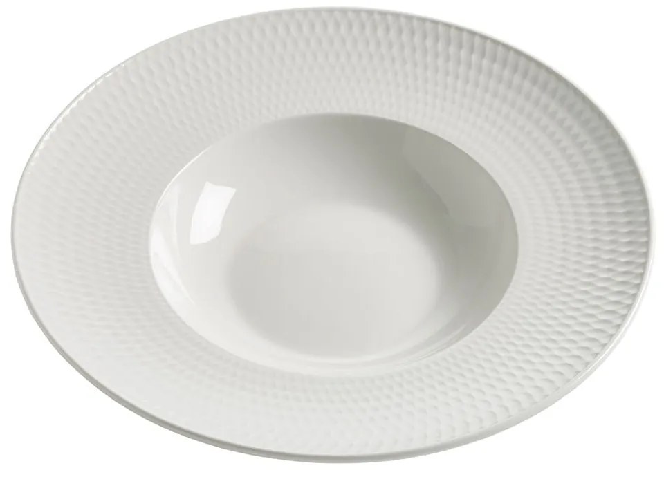 Biały porcelanowy talerz Maxwell &amp; Williams Diamonds I, ø 30 cm