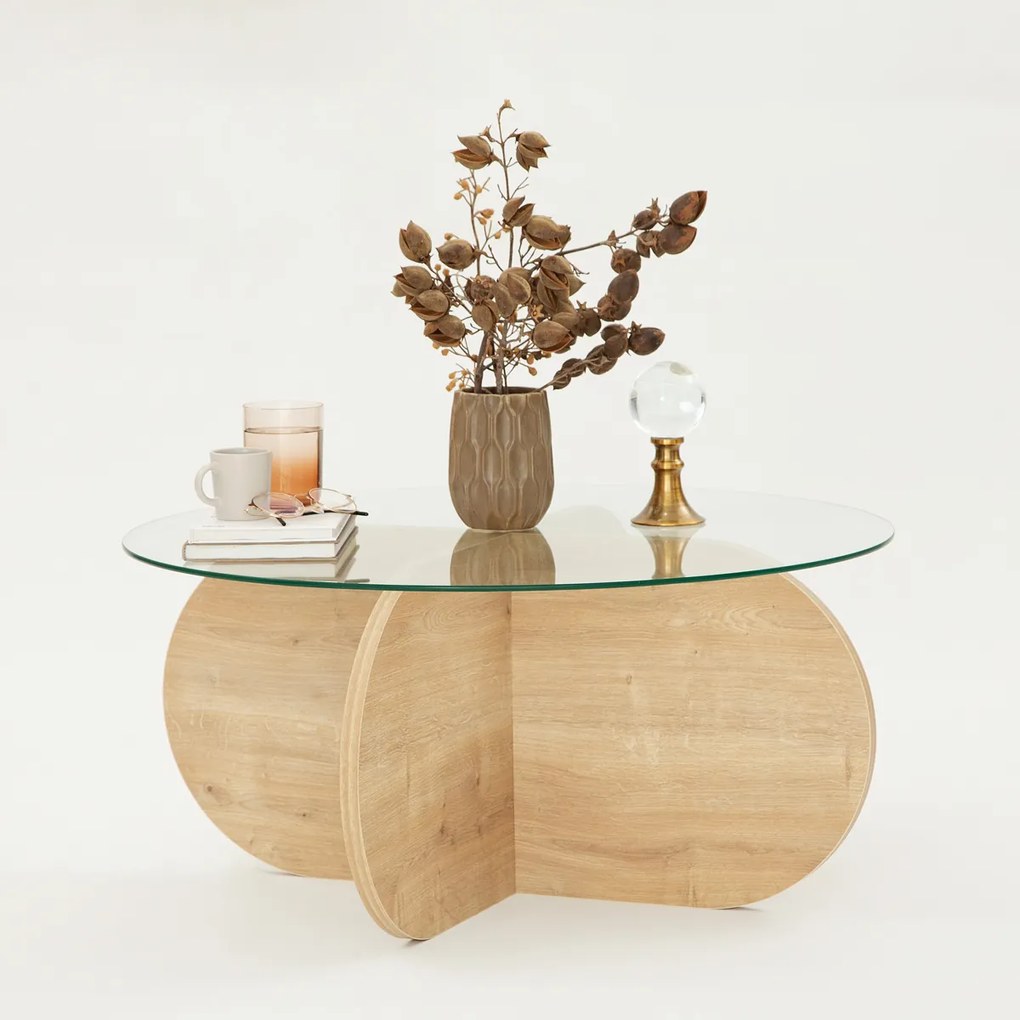 Stolik kawowy Bubble Sapphire Oak