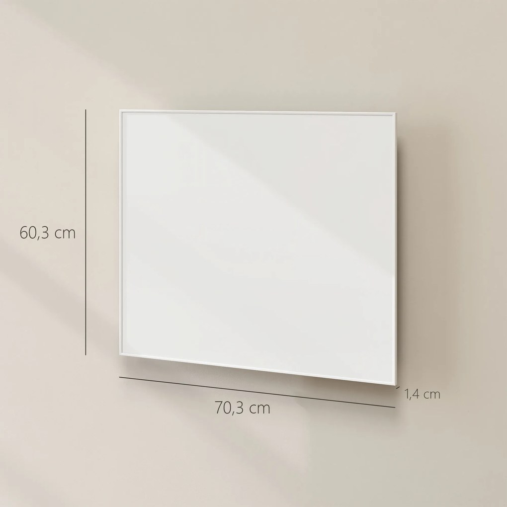 HOMCOM Elektryczny grzejnik, montaż na ścianie, ogrzewanie na podczerwień, energooszczędny, termostat, timer, pilot, ochrona przed przegrzaniem