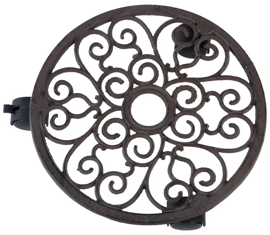 Metalowy kwietnik na kółkach ø 29 cm – Esschert Design