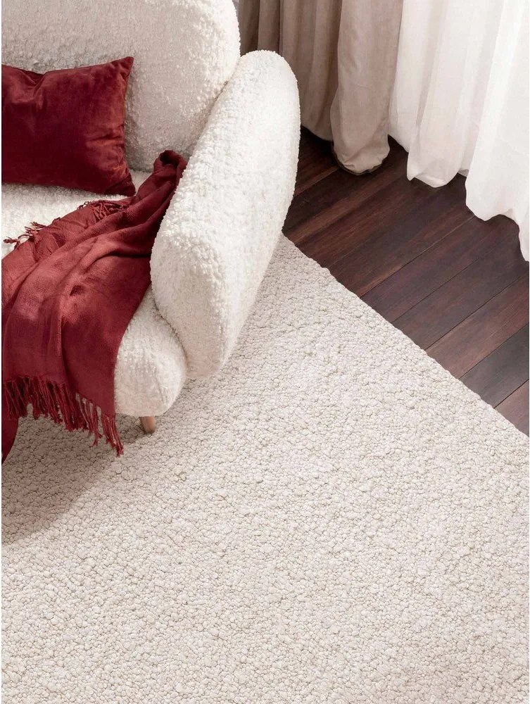 Dywan z materiału bouclé tkany ręcznie w kolorze kości słoniowej 160x230 cm Notting Hill Portobello – Ted Baker