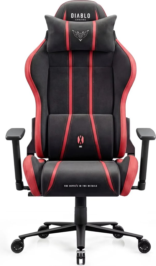 Fotel gamingowy materiałowy Diablo X-One 2.0 King Size, Bloody Mary