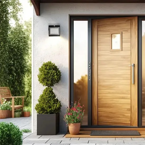 Czarny kinkiet solarny - 3.2W D9-A41