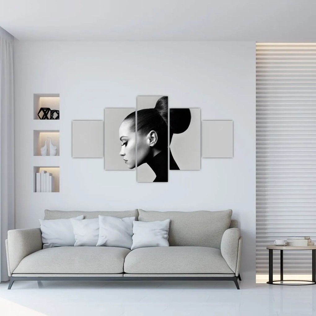 Obraz - Profil pięknej kobiety (125x70 cm)