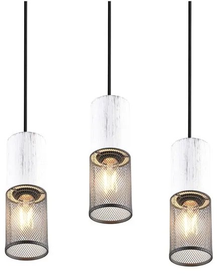 Czarno-biała lampa wisząca ø 28 cm Tosh – Trio