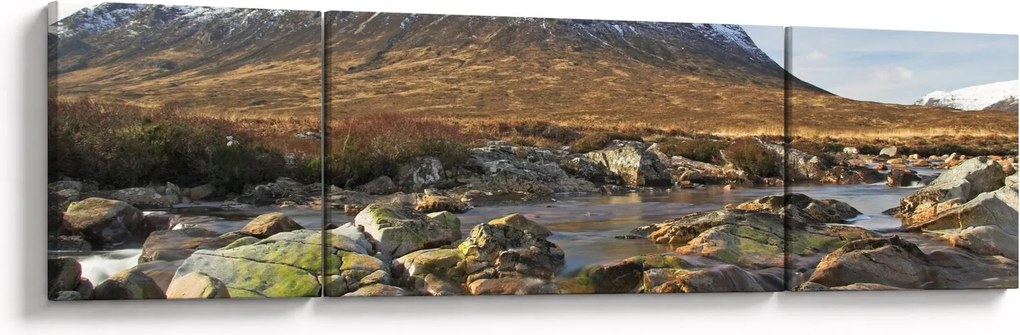 Obraz - Góra z rzeką (170x50 cm)