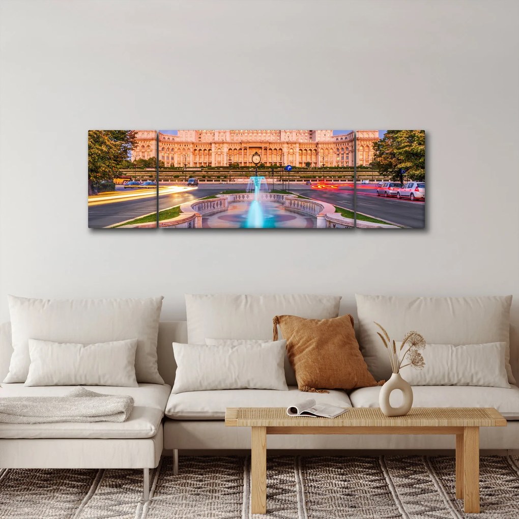 Obraz - Bukareszt, Rumunia (170x50 cm)