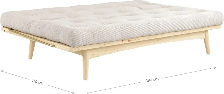 Sofa rozkładana Karup Folk Clear/Dark Grey