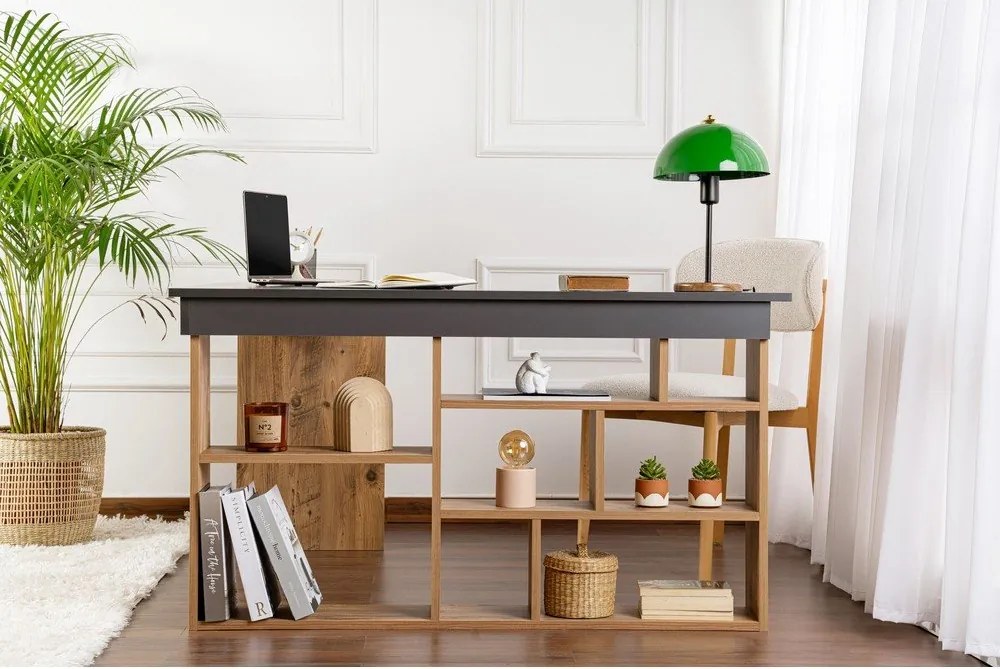 Biurko w dekorze sosny 120x130 cm Vesper – Kalune Design