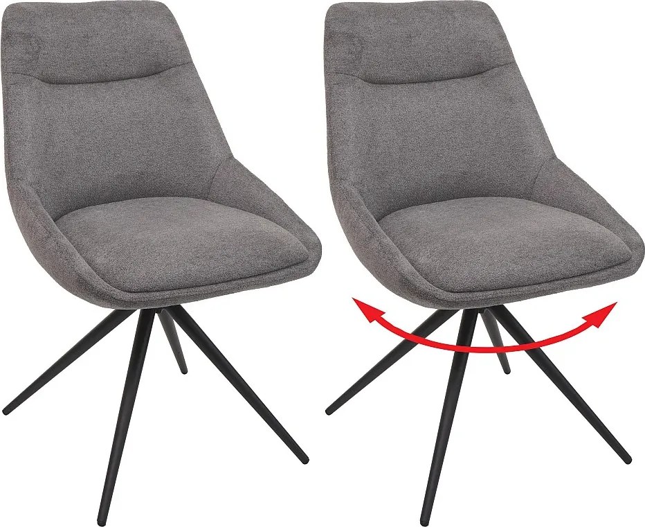 Krzesło do jadalni MCW-M65,  szary