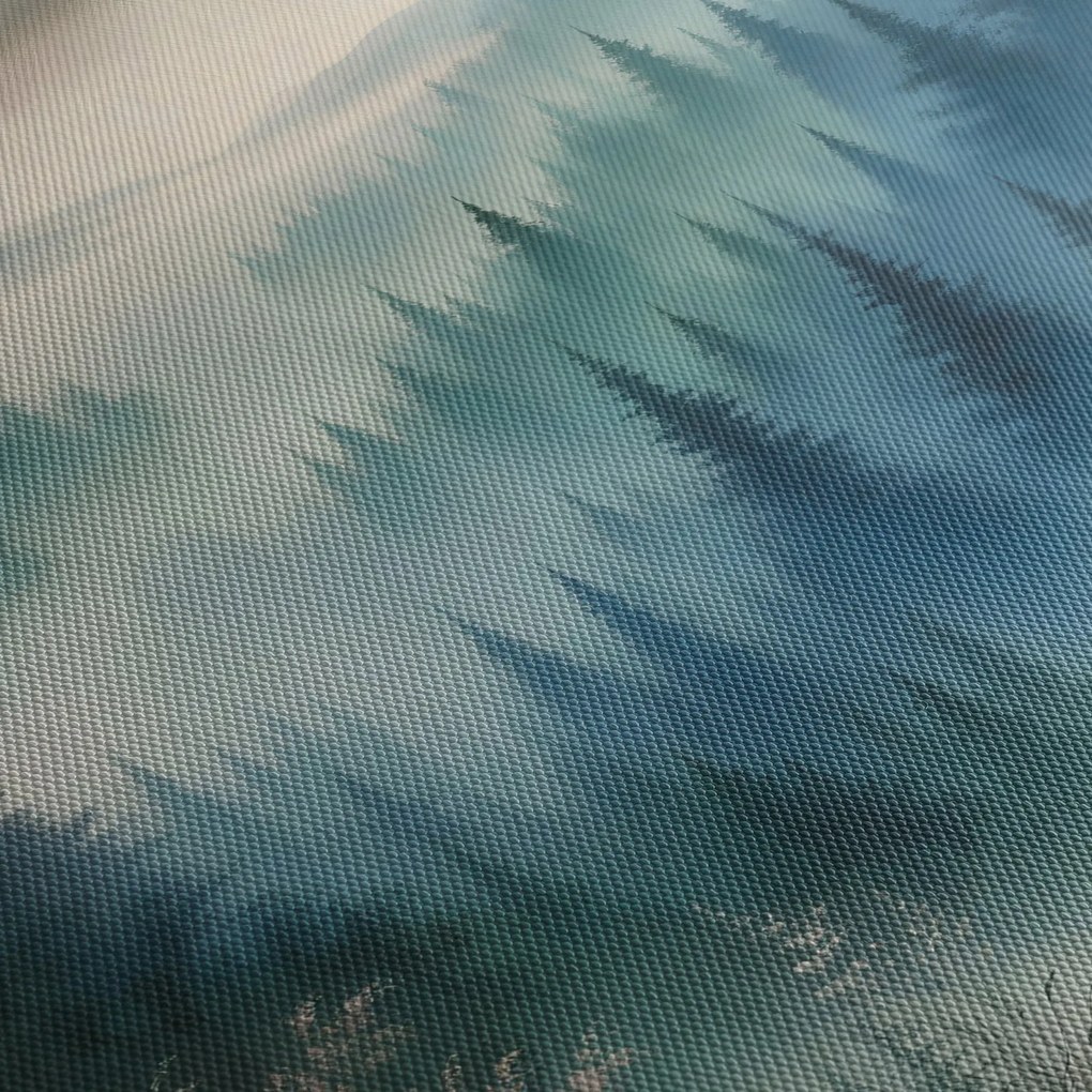 Obraz - Leśny krajobraz z mgłą (125x70 cm)