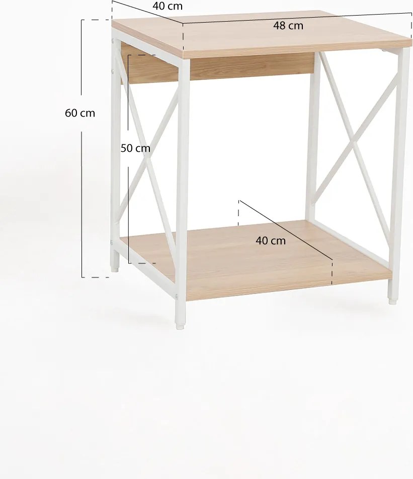 Stolik nocny Lesly z szuflad