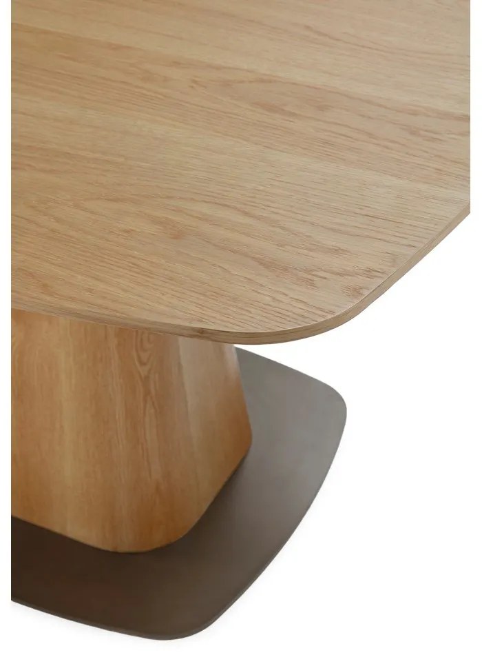 Stół w dekorze dębu 120x120 cm Etel – MOME