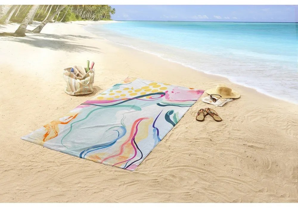 Aksamitny ręcznik plażowy 100x180 cm Magic – Good Morning