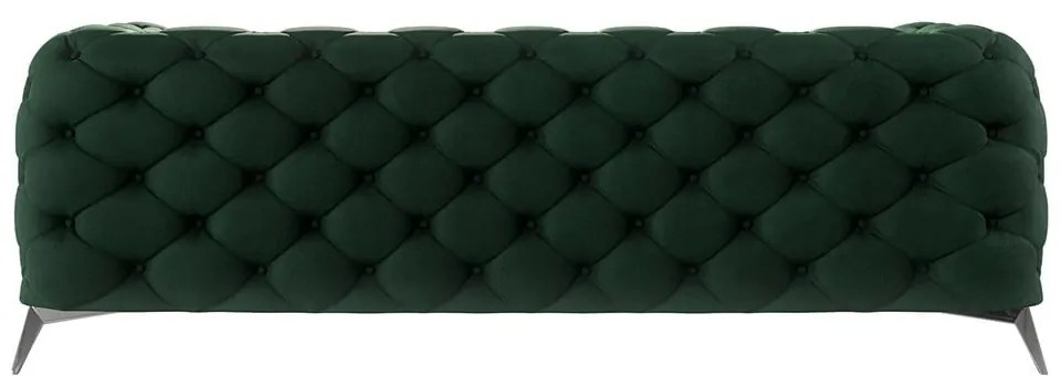 Ciemnozielona aksamitna sofa 225 cm Chelsea – Ropez