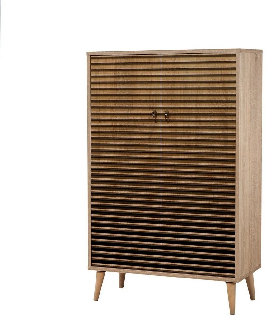 Szafka Mega Sonoma Oak Stripes I