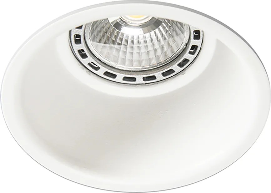 Zestaw 3 nowoczesnych reflektorów podtynkowych biały - Dept