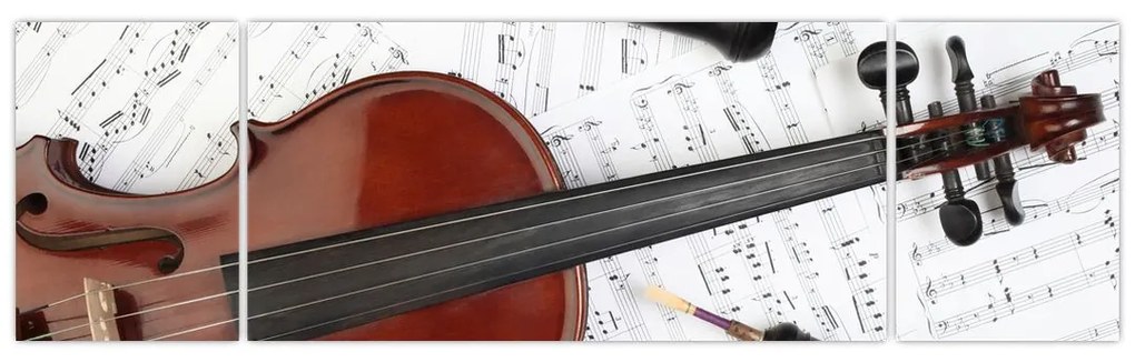 Obraz - Instrumenty muzyczne (170x50 cm)