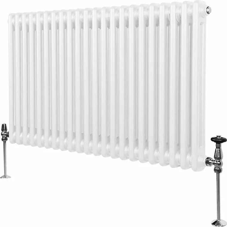 Tradycyjny grzejnik 2-kolumnowy - 600 x 1012 mm - biały