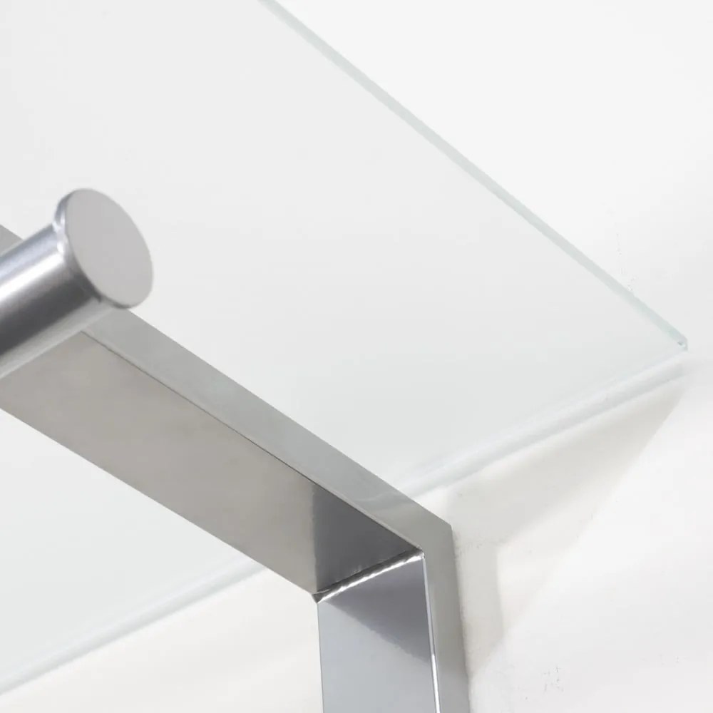 Metalowy wieszak ścienny w kolorze srebra z półką 80 cm Dutch – Spinder Design