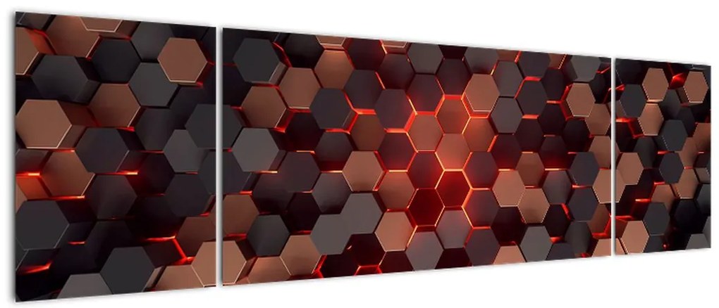 Obraz - Futurystyczna abstrakcja (170x50 cm)