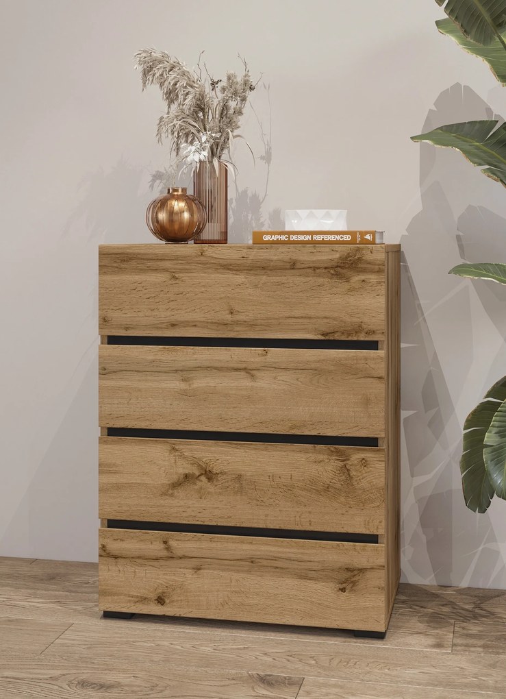 Komoda INCROCIO 59,7 cm do Salonu Sypialni Dąb wotan