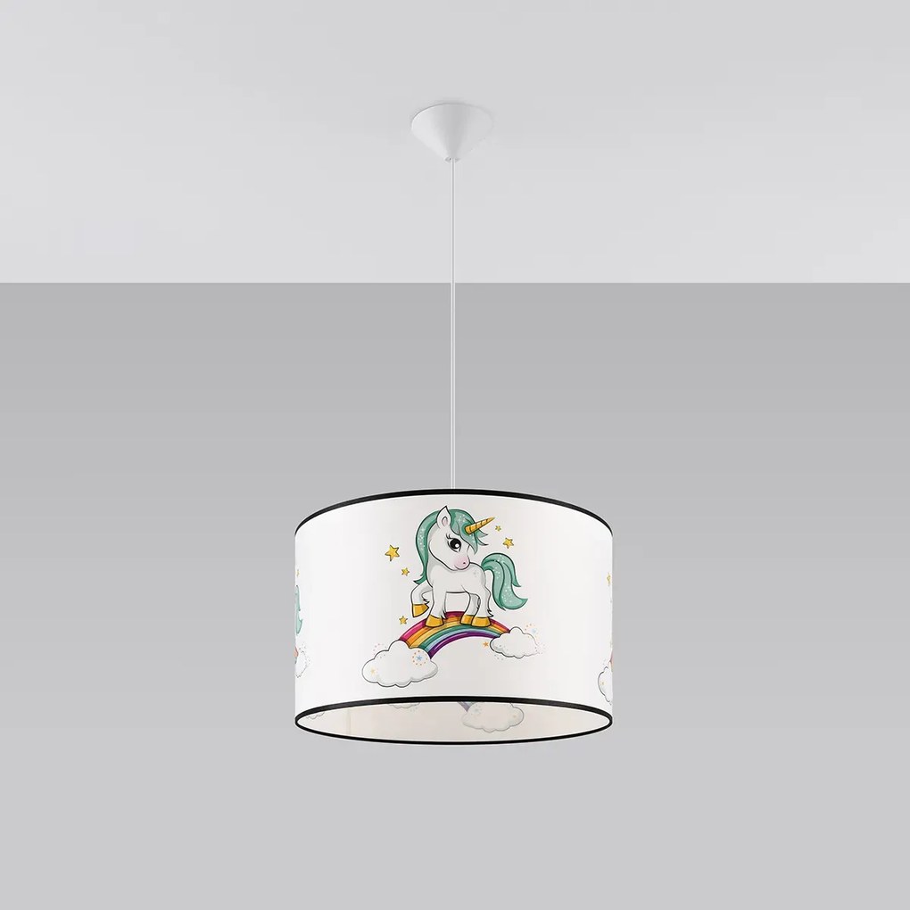 Lampa wisząca JEDNOROŻEC 40 biała SOLLUX  LIGHTING