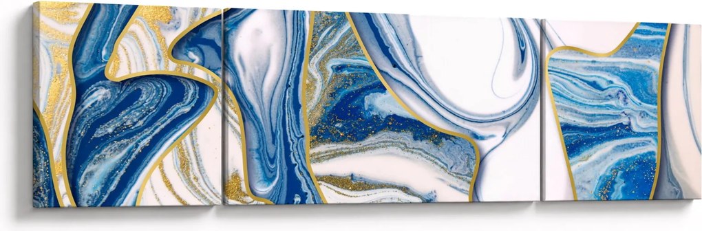 Obraz - Fale z marmuru (170x50 cm)