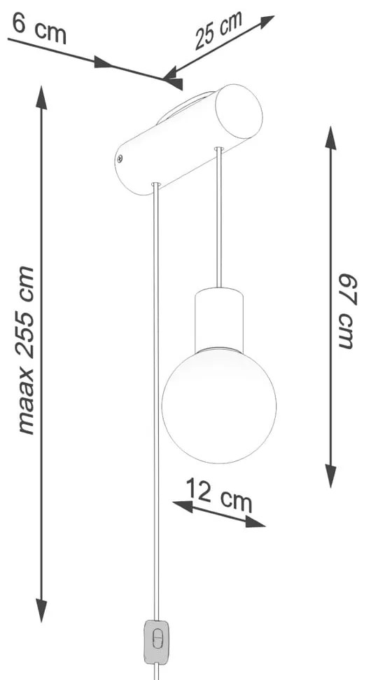 Kinkiet w naturalnym kolorze Arcadia – Sollux