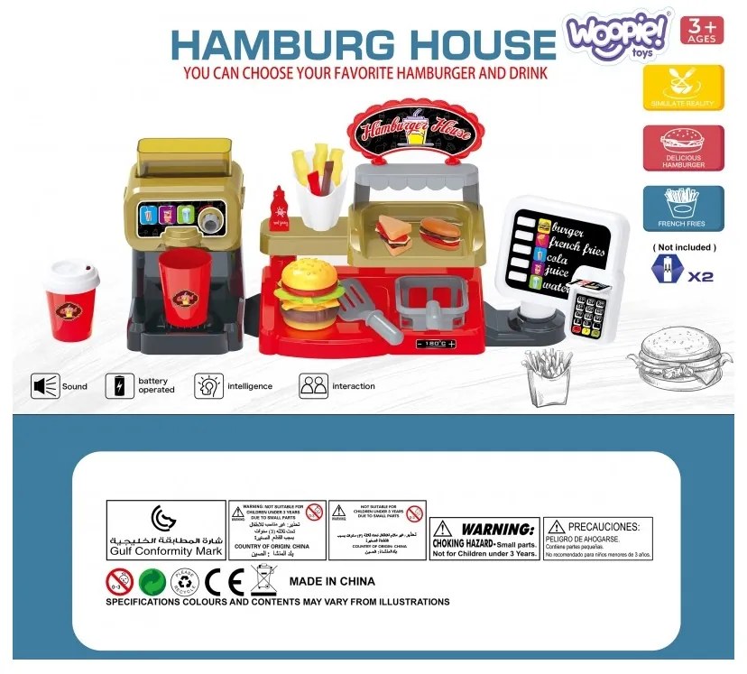 Woopie fast food xxl sklep restauracja kasa + dystrybutor napojów